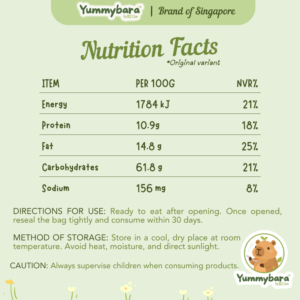 Yummybara Freeze Dried Rice Rusks (20g) 8 months+