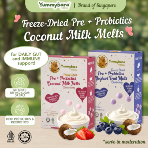 Yummybara Freeze Dried Pre + Probiotic Coconut Milk Melts (18g) 8 months+