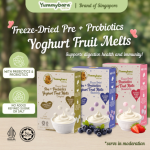 Yummybara Freeze Dried Pre + Probiotics Yoghurt Fruit Melts (20g) 8 months+