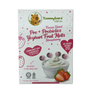 Yummybara Freeze Dried Pre + Probiotics Yoghurt Fruit Melts (20g) 8 months+ - Strawberry